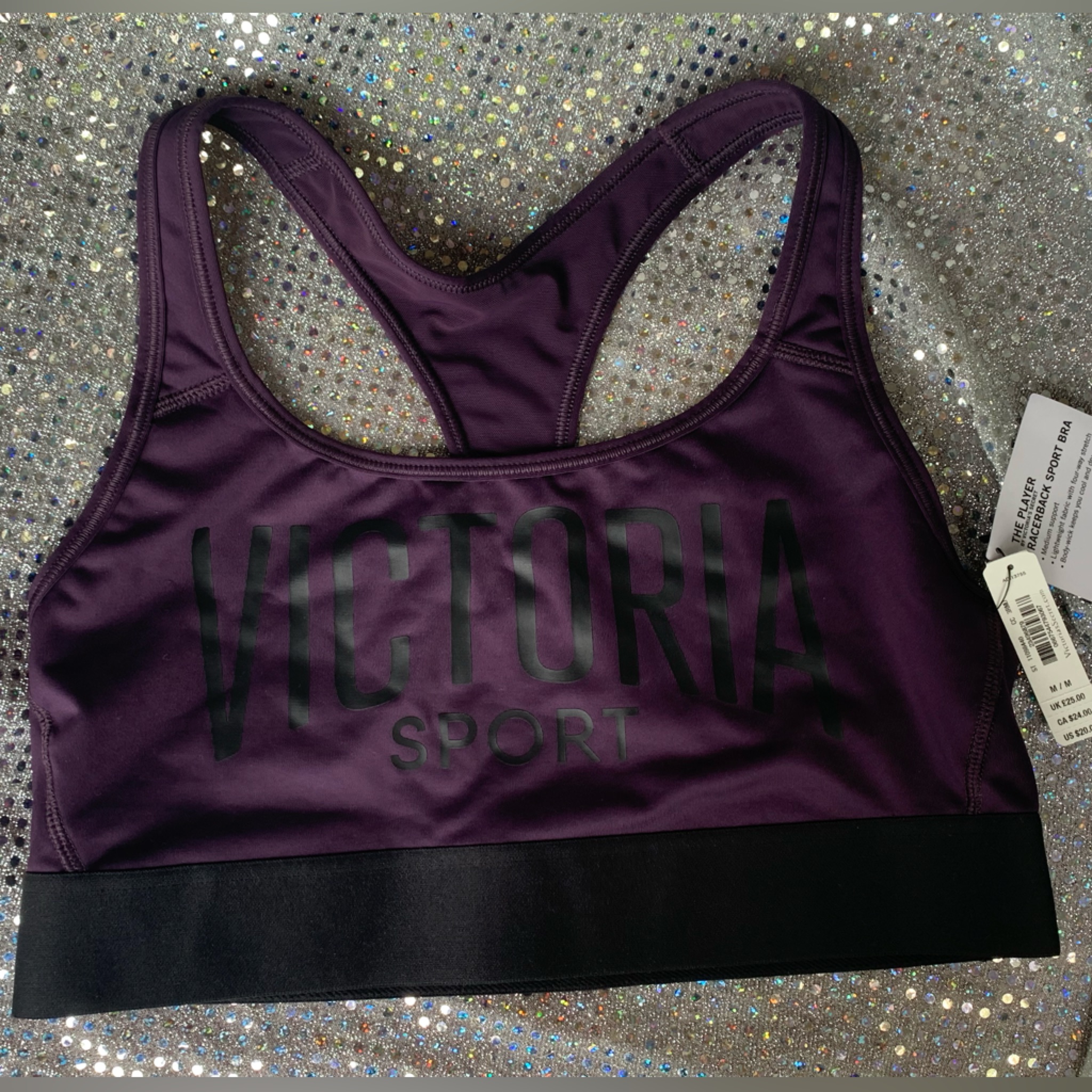 Plum Victorias Secret Sports Bra The Player Brand New With Tags
